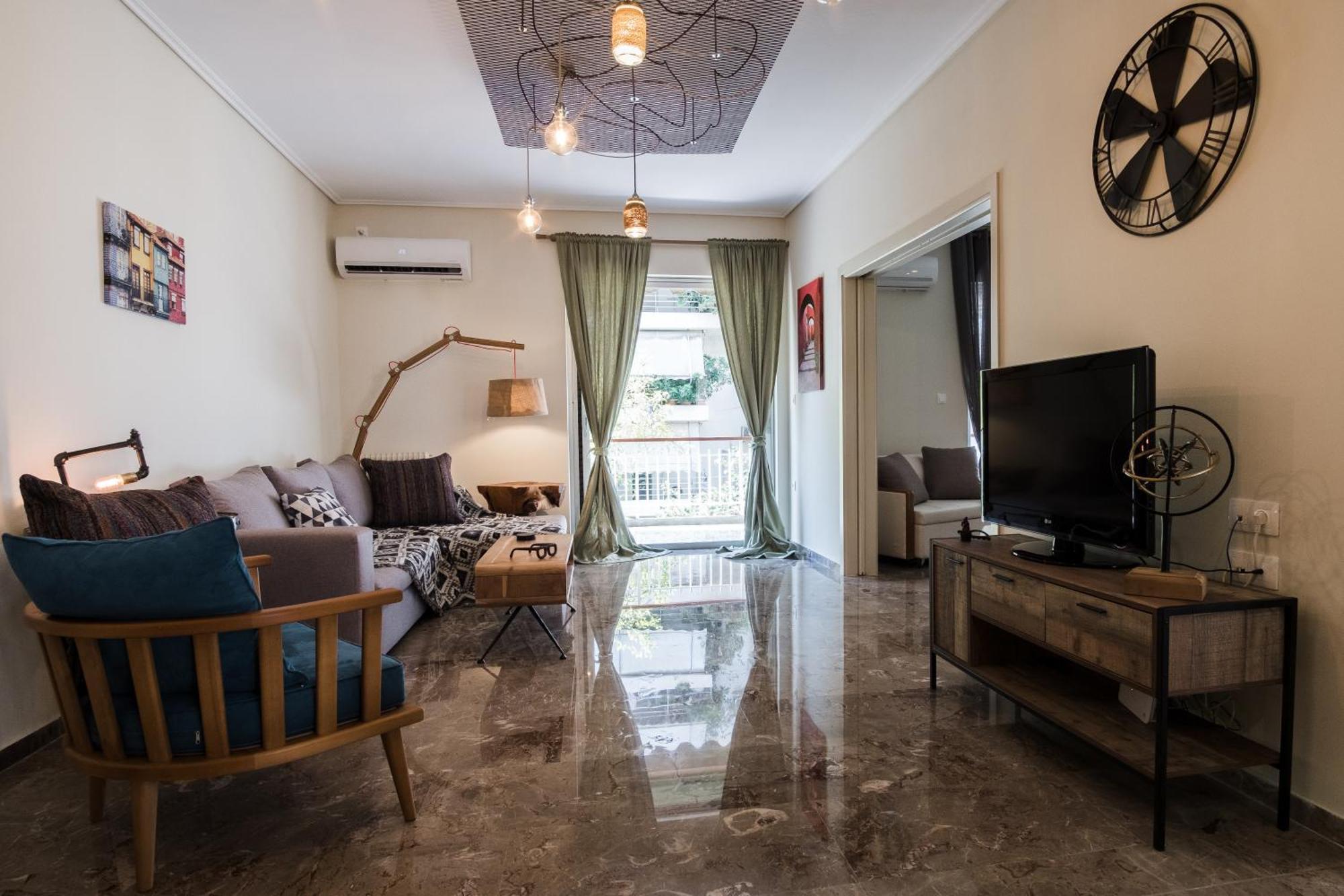 Comfy Apartment Of 104 M² Near Metro! Афіни Екстер'єр фото